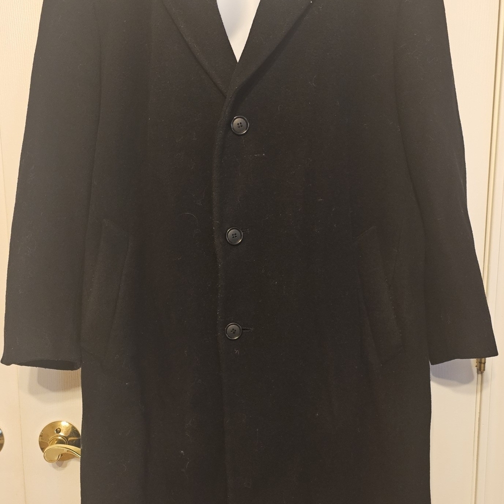 London Fog Men's Classic Black Trench Coat